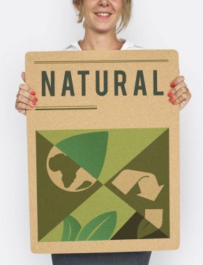 İş kadını sunan posteri 