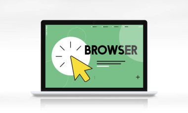 Web tasarım şablonu dizüstü