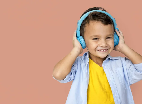 Música Boy Listening — Fotografia de Stock