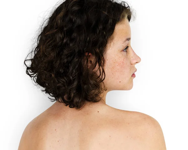 Žena s odhalenými rameny — Stock fotografie