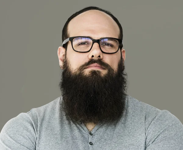 Uomo adulto con barba — Foto Stock