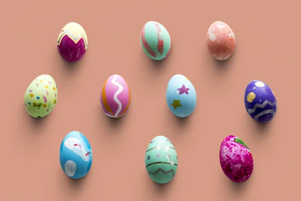 Барвисті Великодні яйця — стокове фото
