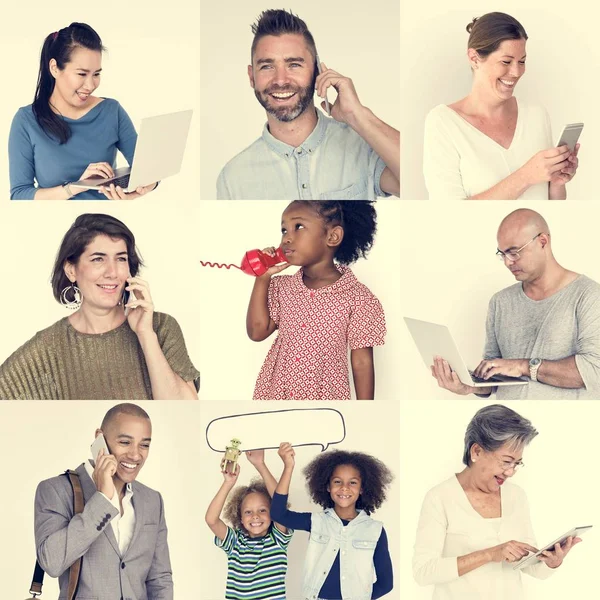 Conjunto de personas diversas —  Fotos de Stock