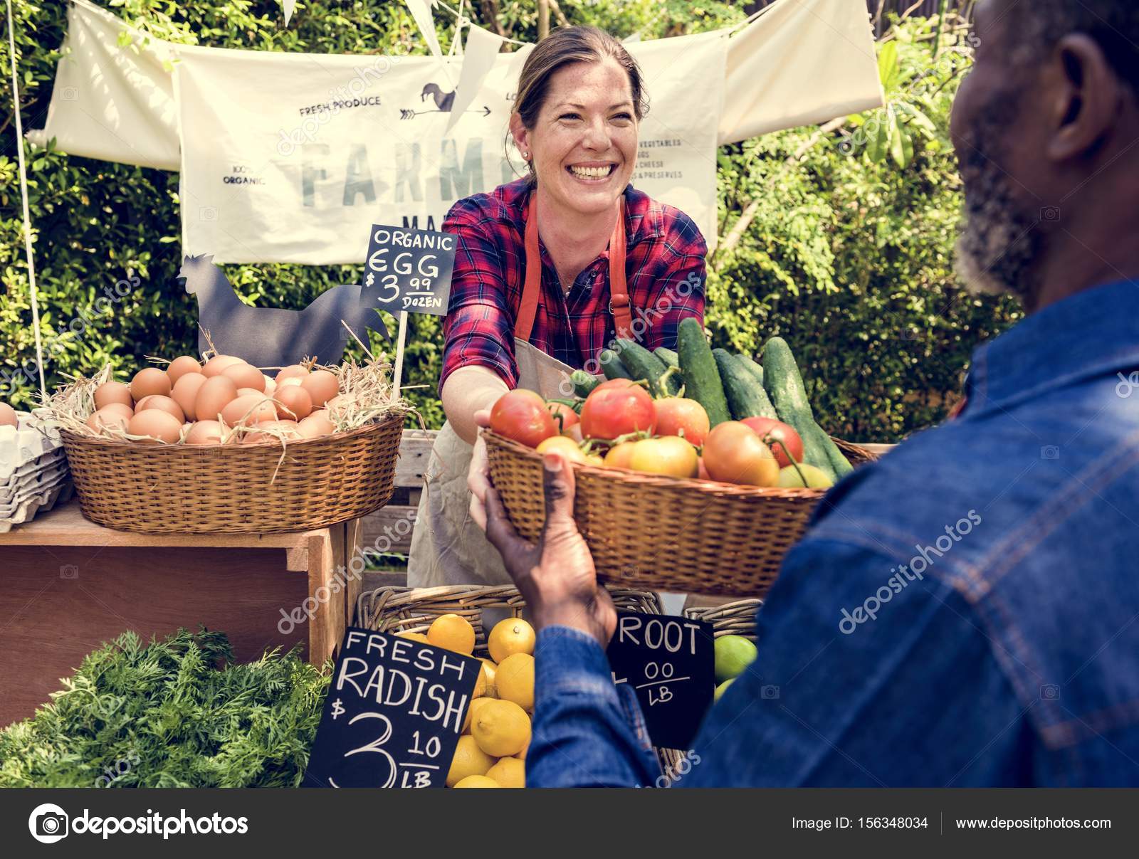 Person Selling Products