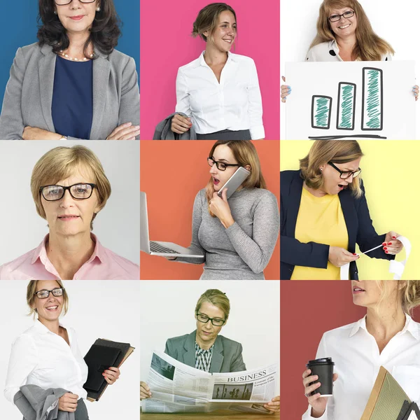 多様性ビジネスの女性のセット — ストック写真