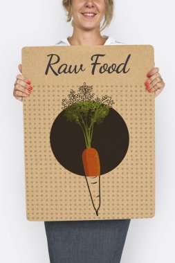 İş kadını sunan posteri 