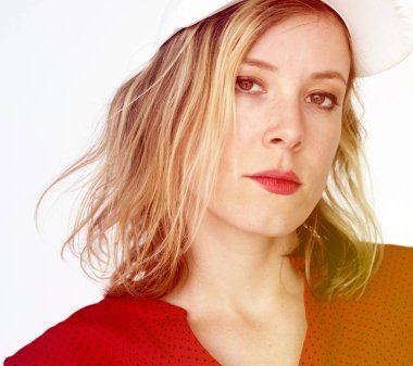 stüdyoda Kafkas kadın