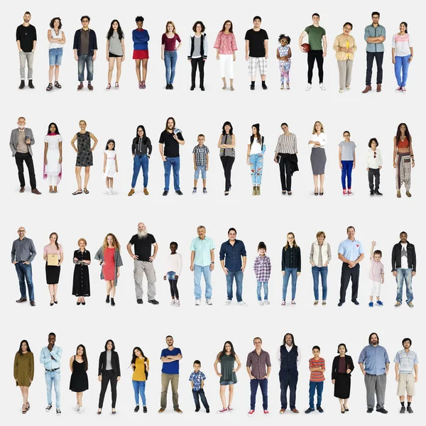 Diversiteit mensen Set — Stockfoto