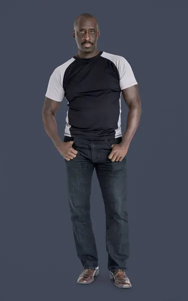 African american man in casual clothing — Stock Photo, Image