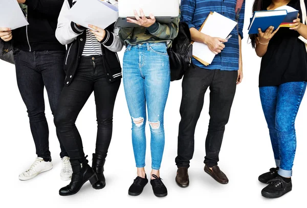 Studenters lärande tillsammans — Stockfoto