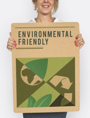 İş kadını sunan posteri 