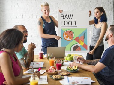 insanların kahvaltı ile Toplantı