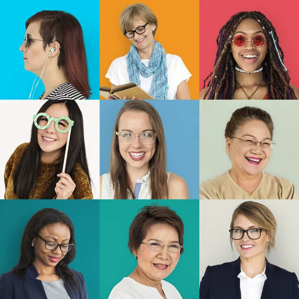 Mulheres usando óculos — Fotografia de Stock