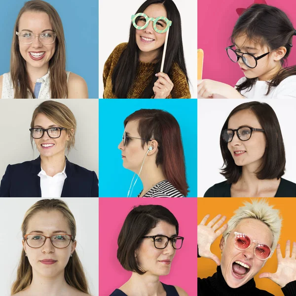 Conjunto de mujeres de diversidad — Foto de Stock