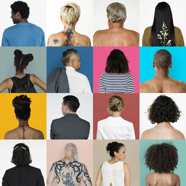 Visione retrospettiva della diversità persone — Foto Stock