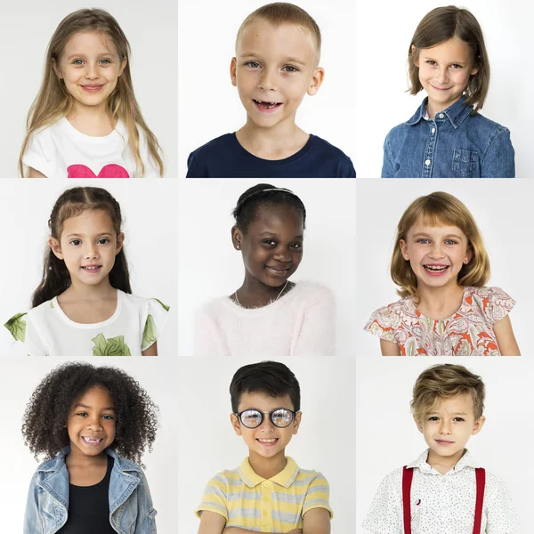 Bambini allegri multiculturali — Foto Stock