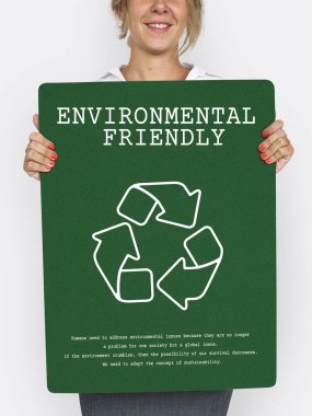 İş kadını sunan posteri 