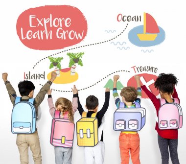 el ele tutuşarak okul çocukları