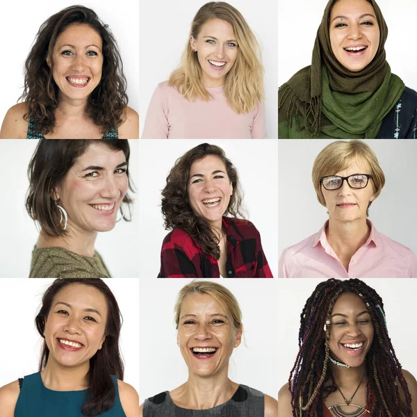 多様性女性とコラージュします。 — ストック写真