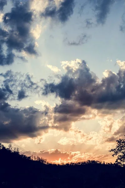 Belo céu por do sol — Fotografia de Stock