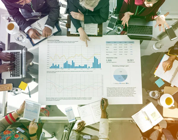 People at workplace table — Stock Photo, Image