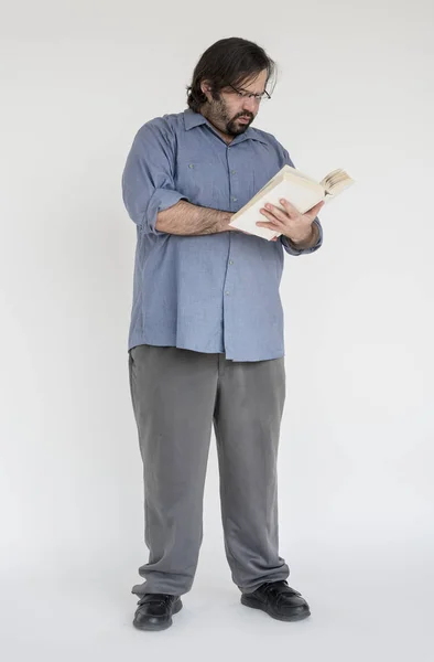 Homme lecture livre — Photo