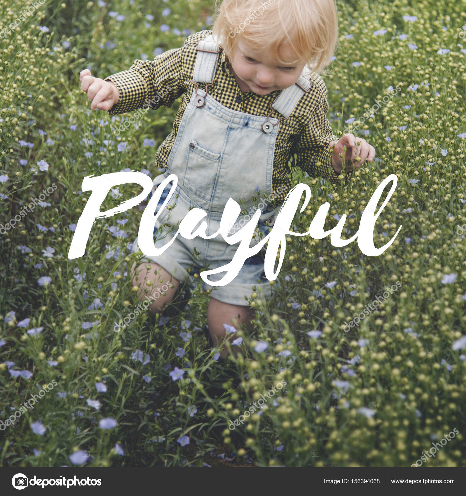 Boy in denim overall walking in field Stock Photo by ©Rawpixel 156394068