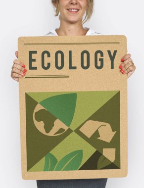 İş kadını sunan posteri 