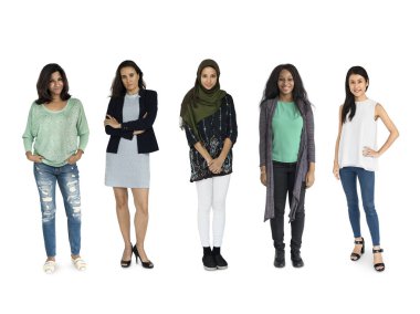 güzel ve çok ırklı kadın