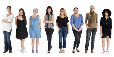 güzel ve çok ırklı kadın