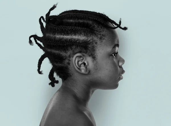 Όμορφο κορίτσι αφροαμερικάνων — Φωτογραφία Αρχείου