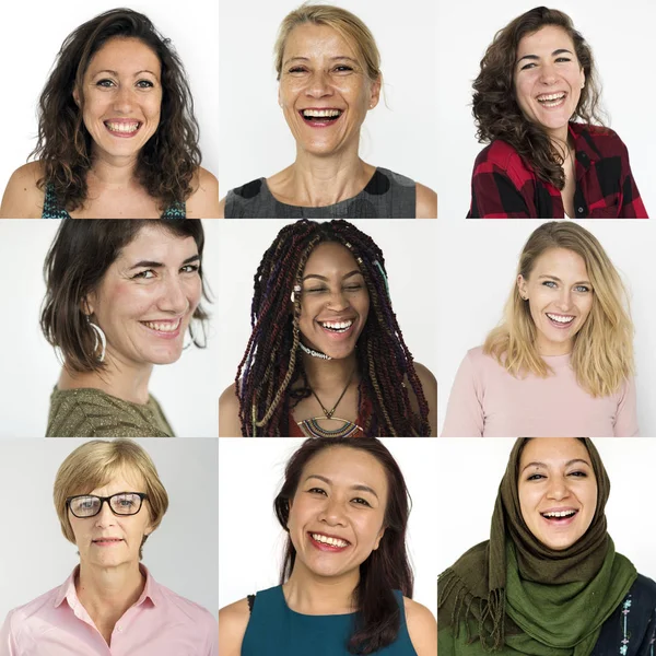 Collage avec les femmes de la diversité — Photo