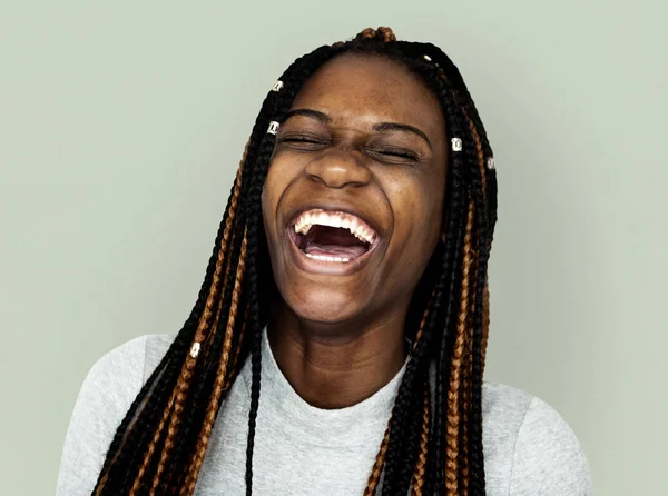 Chica sonriente en el estudio — Foto de Stock