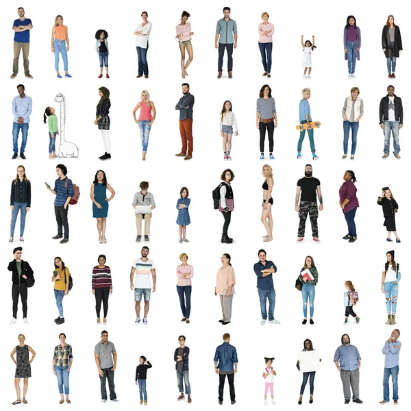 Conjunto de personas de diversidad — Foto de Stock