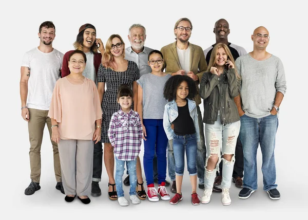 Multi-etnische mensen in de generatie — Stockfoto