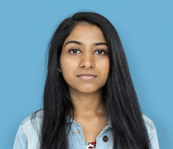 Young indian woman face — Stock Photo, Image
