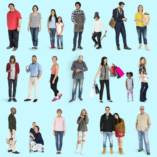 Multiethnic people standing — Stock Photo, Image