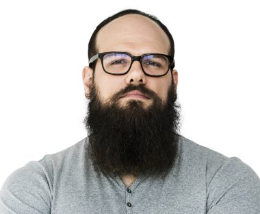adult Man with beard clipart