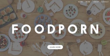 gıda ile ahşap masa