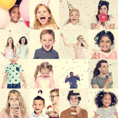 insanlar yüz ifadeleri ile gülüyor