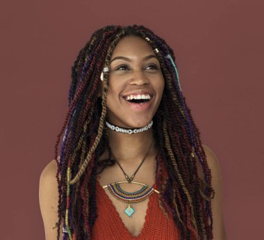 modern saç modeli ile Afrikalı-Amerikalı kadın