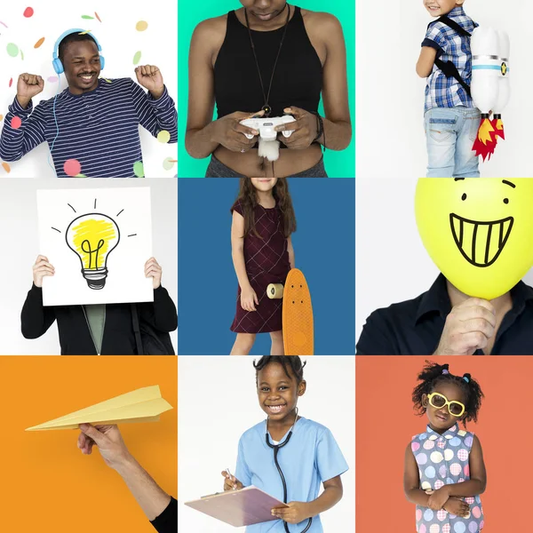 Diversidad Personas con ideas Inspiración — Foto de Stock