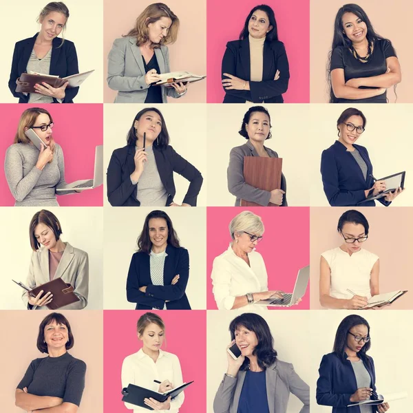 Conjunto de empresas de diversidad Mujeres — Foto de Stock