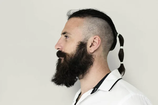 Homem barbudo bonito — Fotografia de Stock