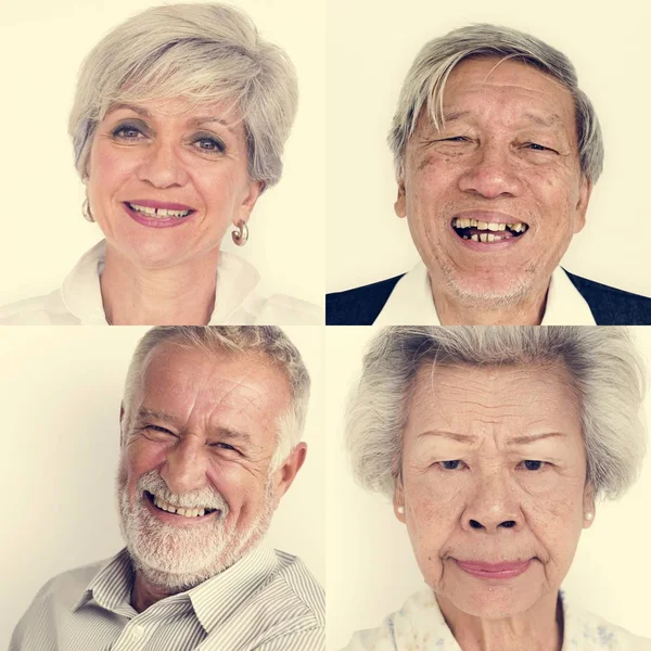 Serie di Diversità Anziani — Foto Stock