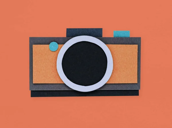 Icona della fotocamera vintage — Foto Stock