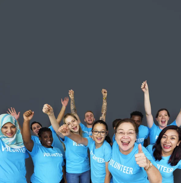 Grupo de voluntarios — Foto de Stock