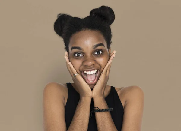 African american teen flicka. — Stockfoto