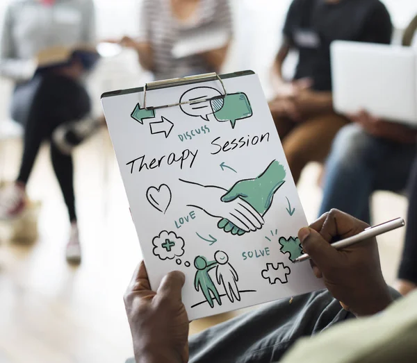 Personas en la presentación de reunión — Foto de Stock