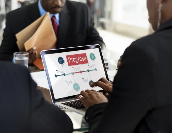 Business People discussing and working — Stock Photo, Image